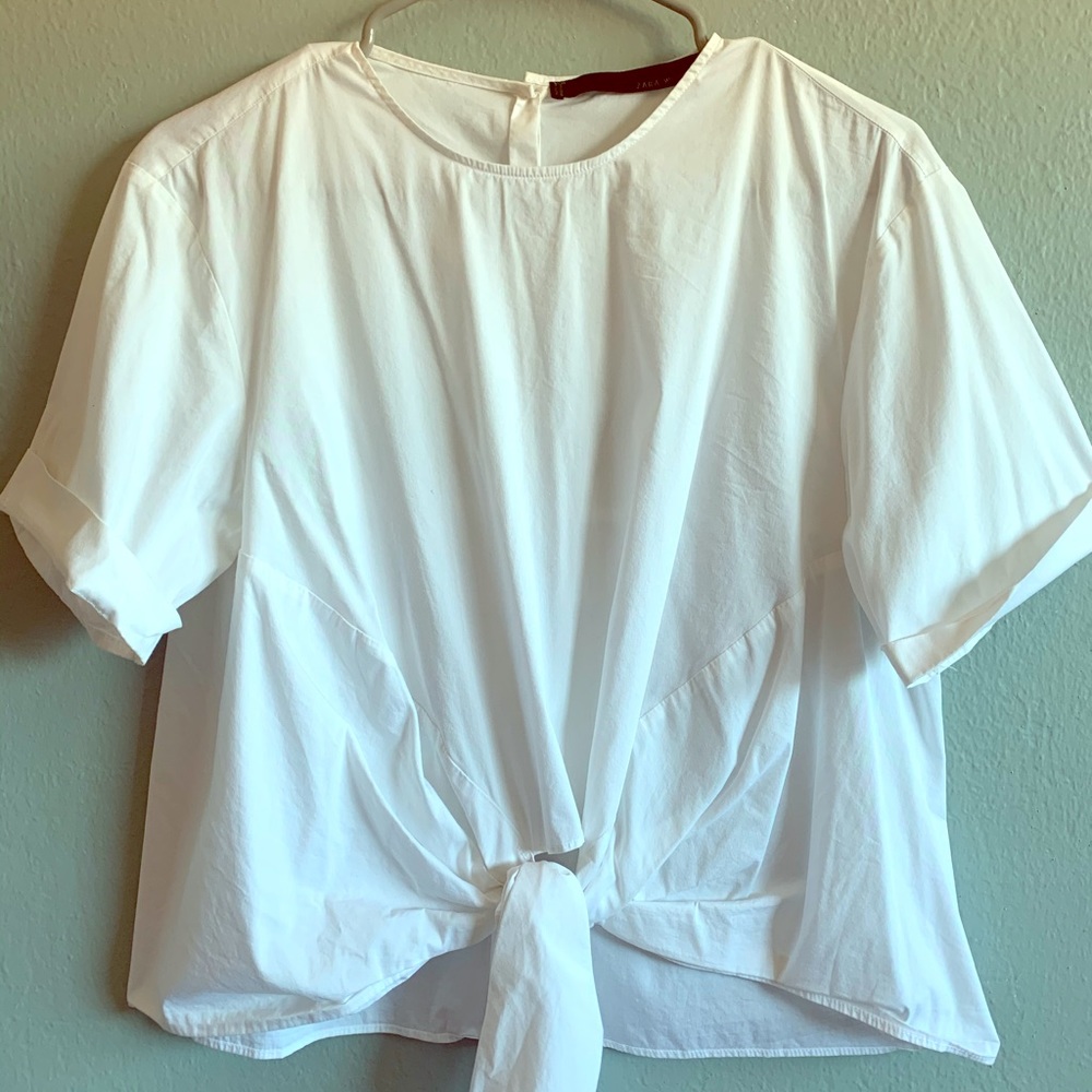 Fun business causal Zara shirt. Work/HH!